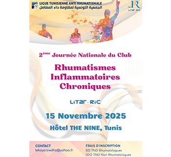 2<sup>ème</sup> Journée Nationale du Club - Rhumatismes Inflammatoires Chroniques